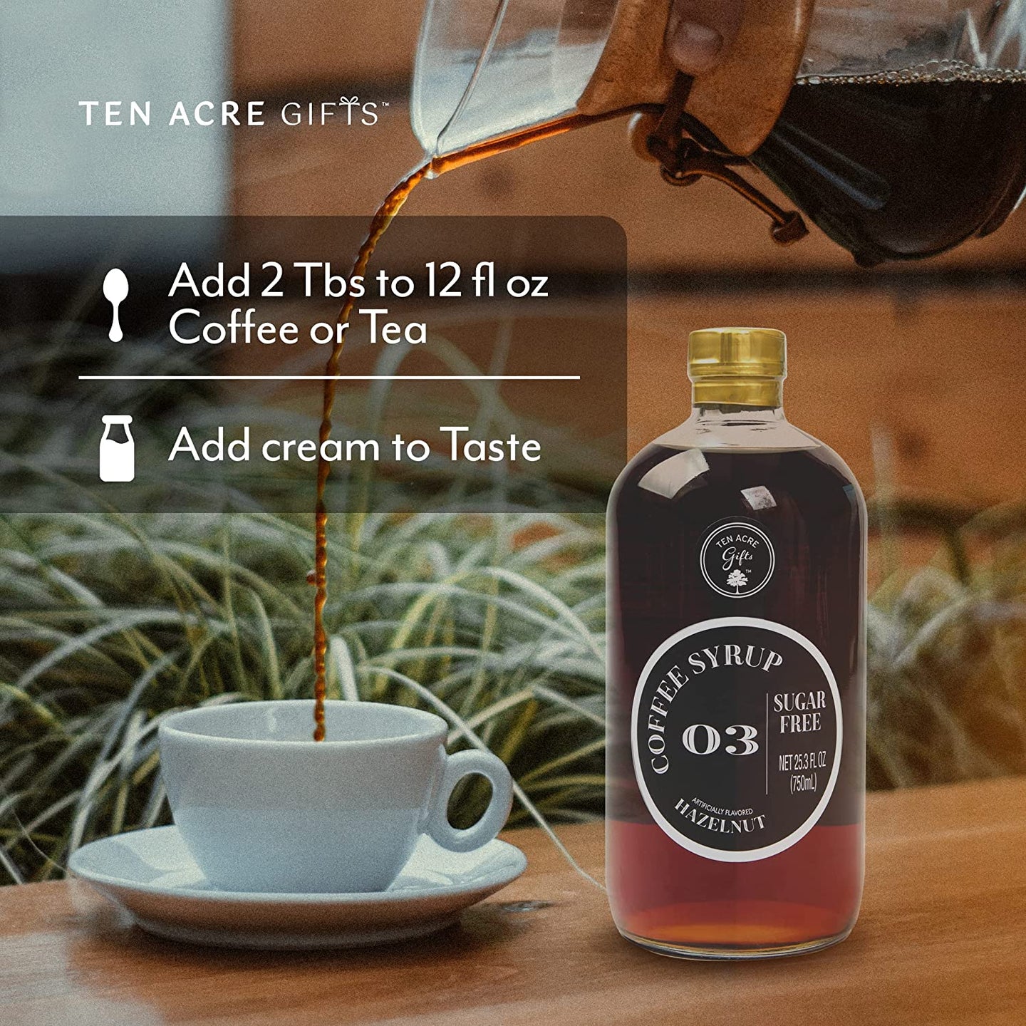 Sugar Free Hazelnut Coffee Syrup